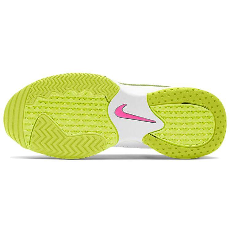 Nike Court Lite 2 GS  White Hot Lime Kids Sneakers Grey-Fog Laser-Fuchsia CD0440-107