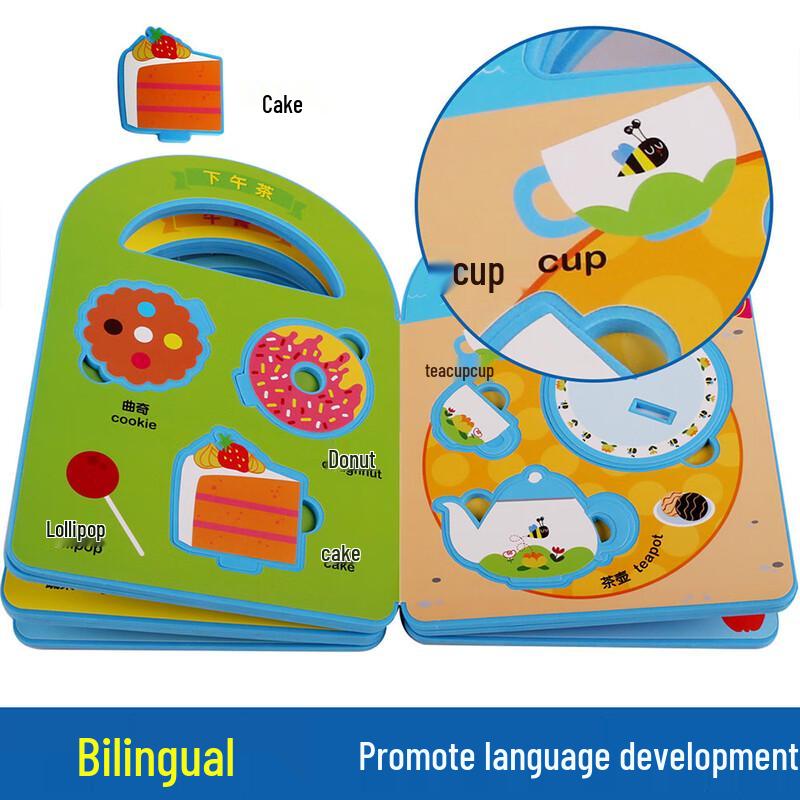Lelequ Toddler Pretend Play & Cognitive Book Set