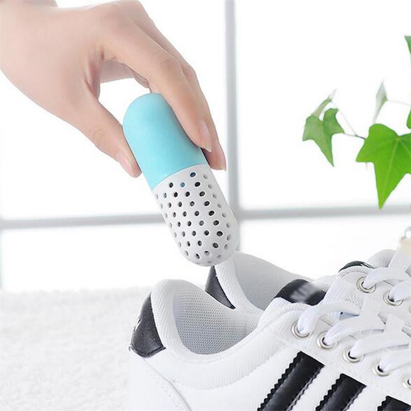 Shoe Deodorizer Balls Capsule Sweat Absorbing Odor Eliminator Breathable Fragrance Shell for Leather Shoes Sneakers Closet