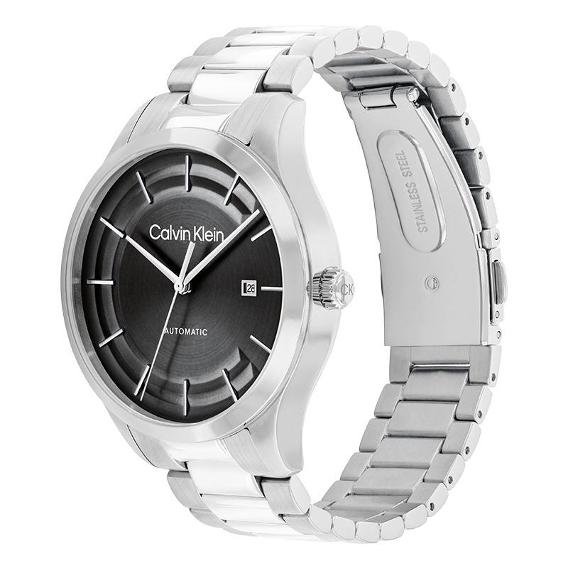 Calvin Klein Knight Series Watch Automatic Mechanical Movement Steel Strap 40mm Bla Dial Uniform for Men and Women Life Waterproof 25300021