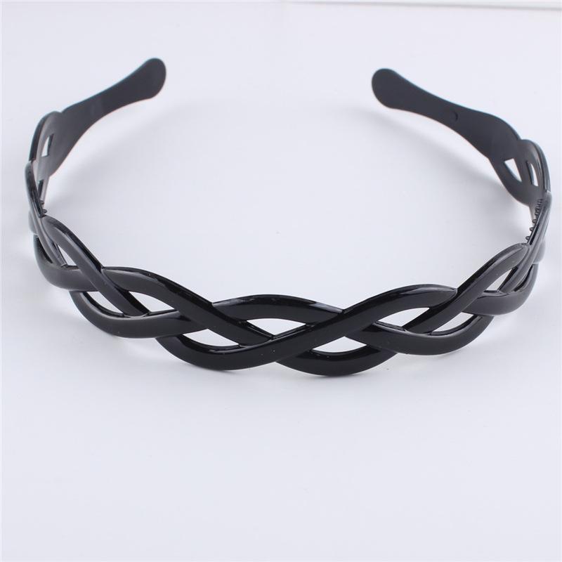 

Мужская и женская черная волнистая повязка на голову: Спортивный, Простой, с Зубьями для Зачесанных Назад Волос и Умывания Лица.