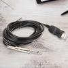3 Meter Gitarre zu PC USB Aufnahme Kabel Verbindungsschnittstelle 6,5 mm 6,5 mm zu USB Gitarrenkabel Elektrisches Gitarrenkabel