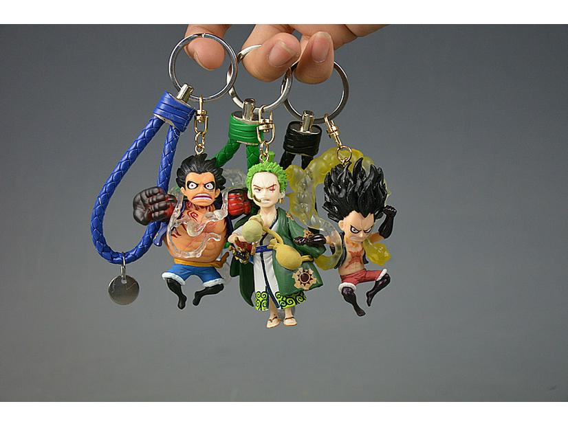 Piraten Schlüsselanhänger Geschenk: Blind Box Anime-Figuren - Monkey D. Luffy, Zoro, Chopper, Ace