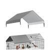 Oxford Fabric Tarp Chicken Cage Cover UV Protection Waterproof PVC Coating Breathable Oxford Fabric Silver-coated Reinforcement