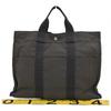 Auth HERMES Herline Tote MM Canvas Handbag he9909tt