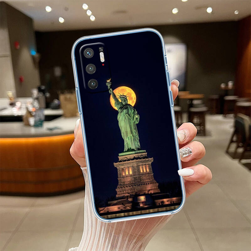 Statue of Liberty Phone Case for Motorola Edge 20 30 S30 40 50 Fusion Lite Plus Pro Ultra Neo One Action Zoom Hyper Power Macro Vision