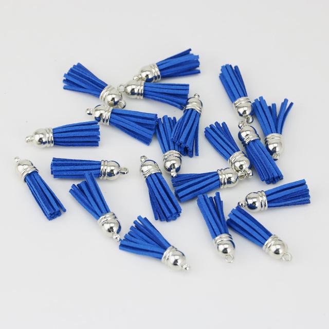 (20 pcs/lot) Tassel Vintage Leather Tassels Fringe for Purl Macrame DIY Jewelry Keychain Cellphone Straps Pendant