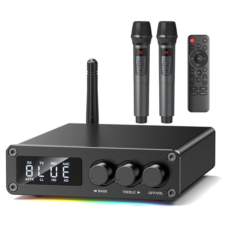 

ABNR Bluetooth 5.2 Transmitter Receiver For TV, Home Stereo, BT Headset,Low Latency HD Bluetooth Audio Decoder Adapter чорний