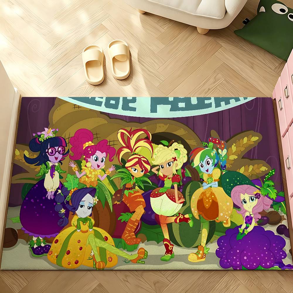 Cute M-My Little Pony-S Carpet Bathroom Anti-slip Mat Door Mat Home Decoration Mat Entrance Door Mat Scratch-resistant Door Mat
