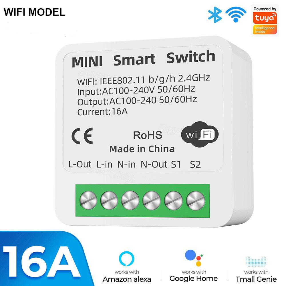 Graffiti Bluetooth & RF433 WiFi Mini Switch – App & Alexa Voice-Controlled