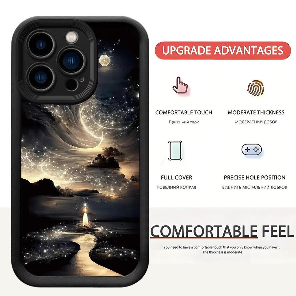 Starlight Road Grooved Black Case for iPhone 15/16/17 Pro Max