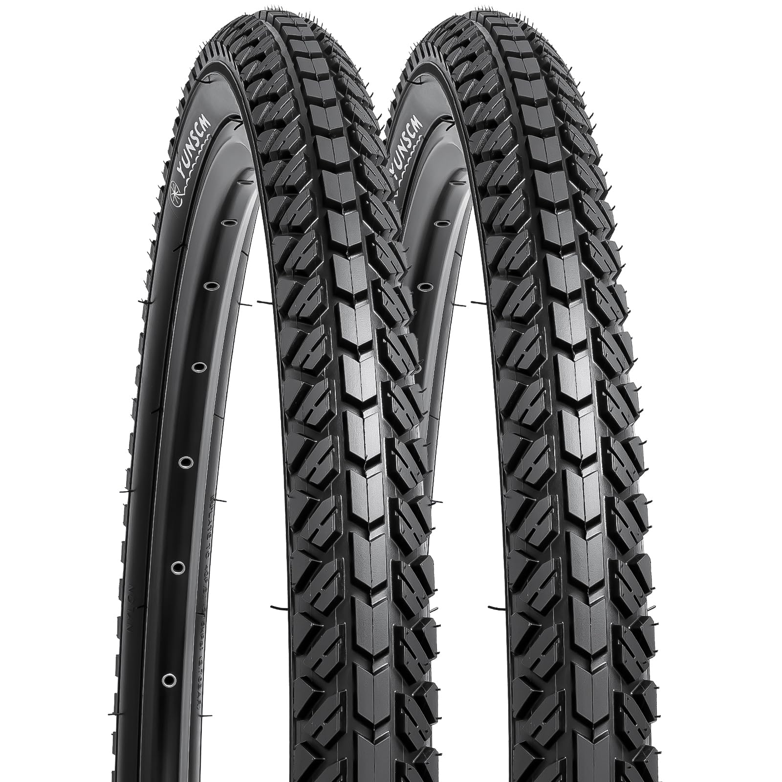 

YunSCM Two 26x1.95 Tires, 26x1.95 54-559 Bicycle Tires, Suitable for 26-inch 1.95 Mountain Bikes and Cross Bikes, Y-069-A