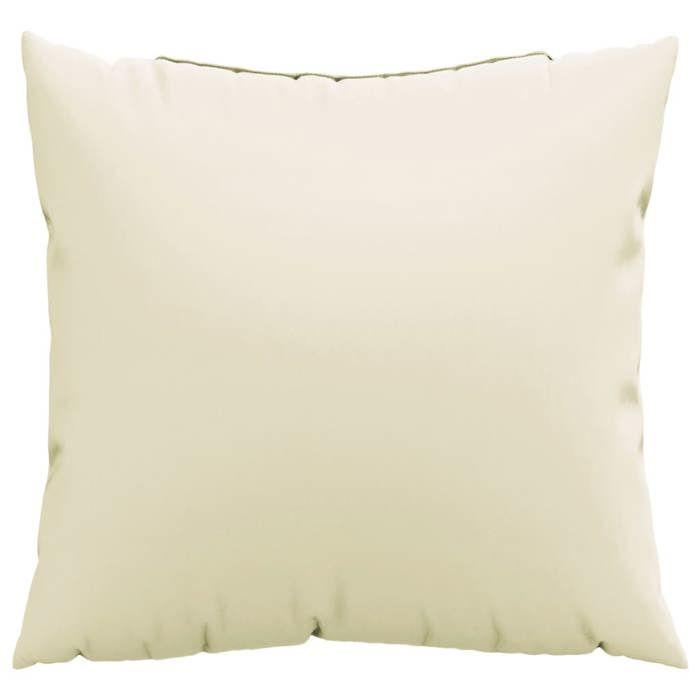 VidaXL Sofa Cushions Set of 4 Cream 40x40 Cm Fabric 360361