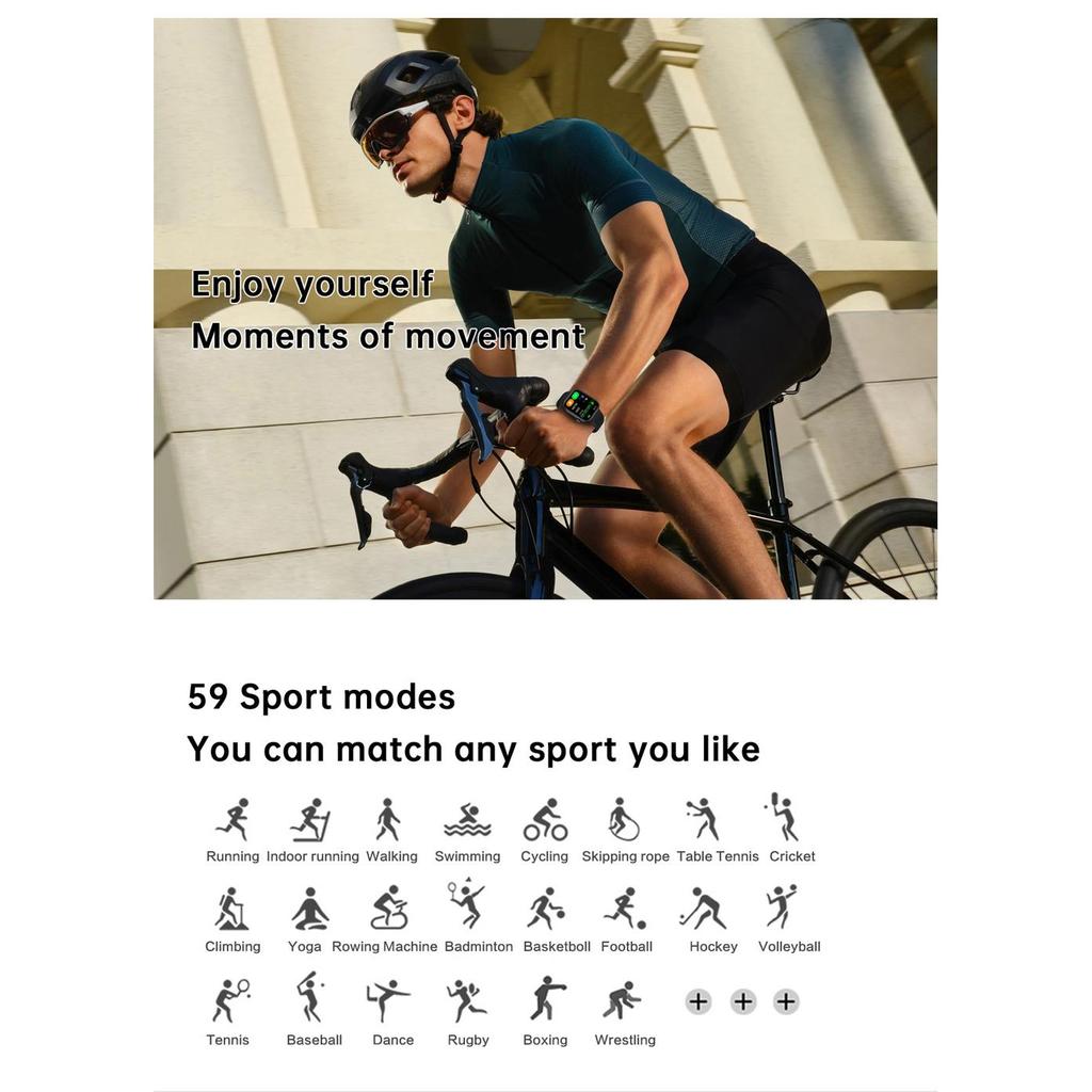 Smart Watch For Men Women Gift Full Touch Screen Sports Fitness Watches Bluetooth Calls Digital Smartwatch