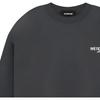 We11done Ss23 Gray Logo Print Crewneck Sweatshirt Unisex Sweatshirt Dark-Gray WD-TS1-23-896-U-CH