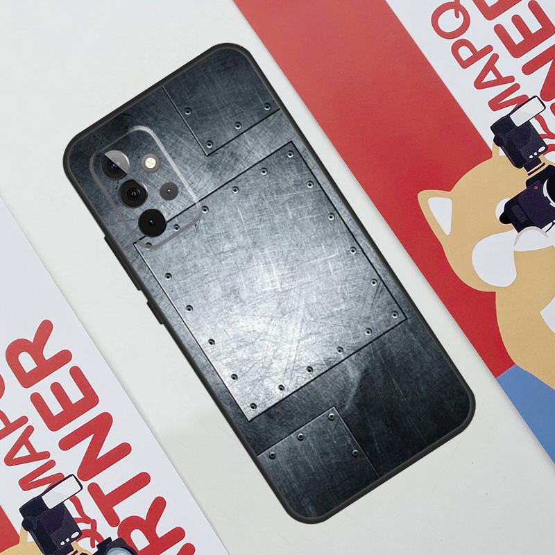 Steel Iron Metal Pattern Case For Samsung Galaxy A36 A35 A55 A06 A16 A26 A56 A53 A32 A52 A33 A13 A14 A34 A54 A17 A15