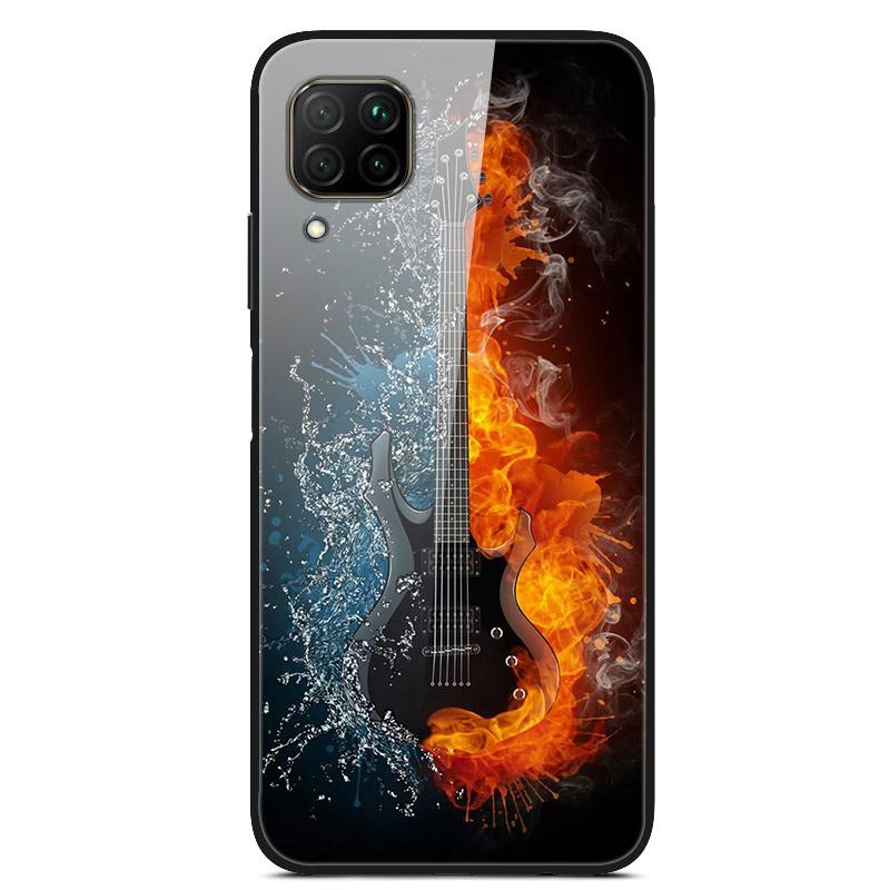 Luxury Cover Case for Huawei P40 Lite Tempered Glass Cover for Huawei P40 Lite E Phone Case for Huawei P 40 Lite Coque P40Lite E