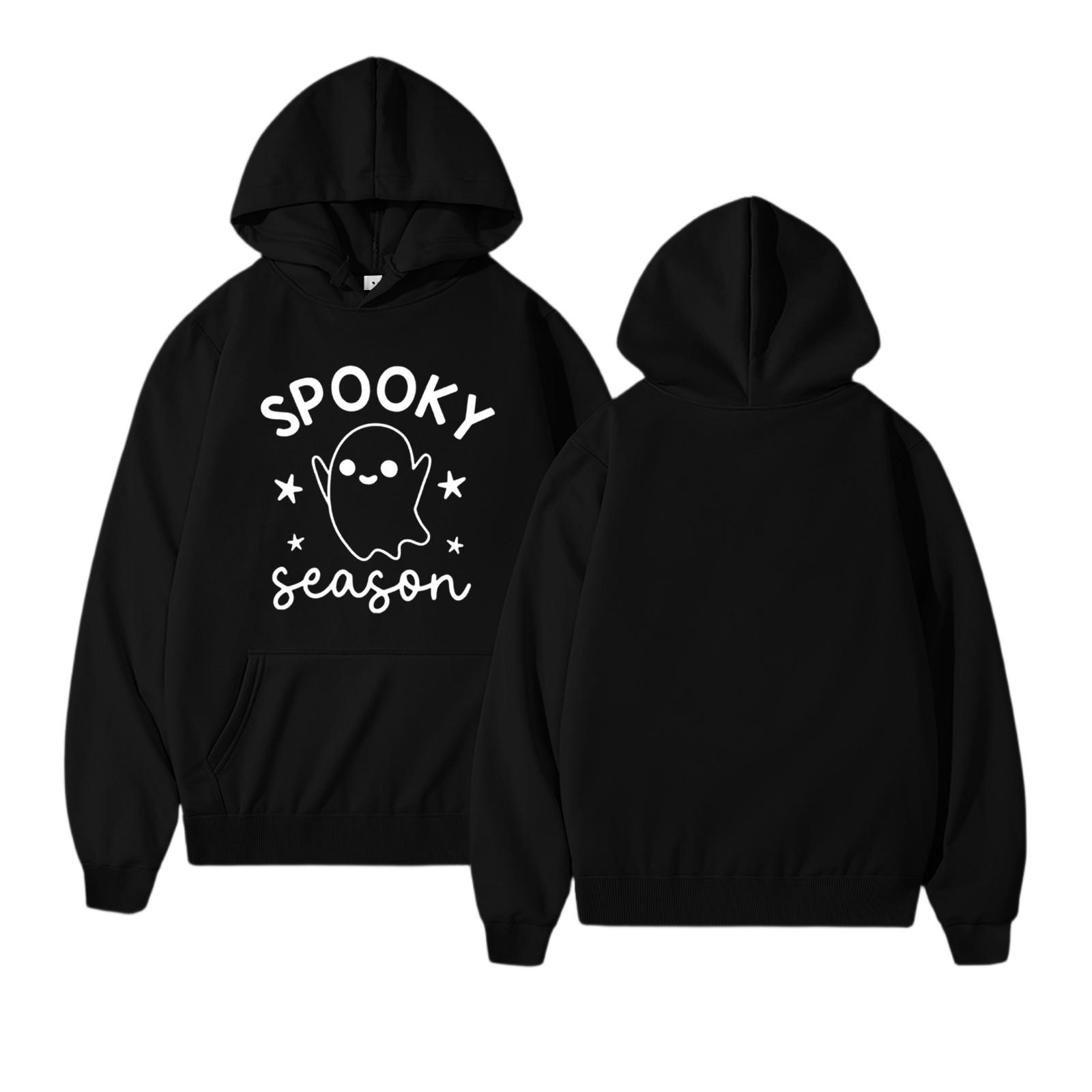 

Женские толстовки, осенняя мода, свитшоты с принтом, повседневная толстовка с длинным рукавом, свободная толстовка, осенняя толстовка XXL чёрный