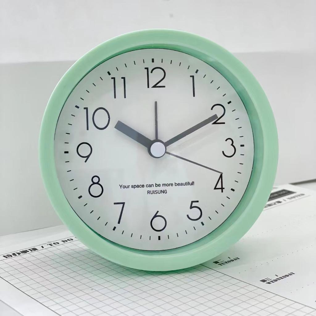 Simple Clock Personalized Modern Wake Up Alarm Clock for Student Dormitory Home Bedroom Bedside Bookcase Clock Creative