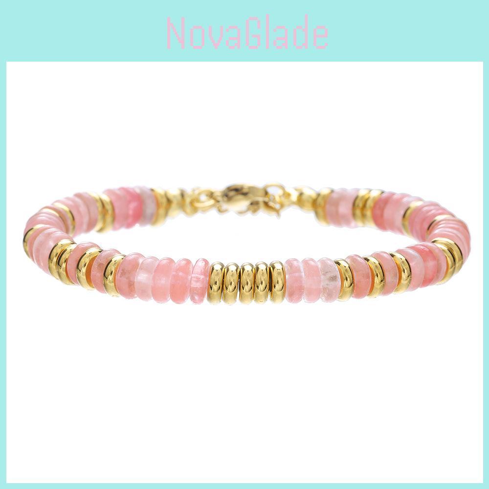 Style Natural Stone Beaded Bracelet For Women Handcrafted Crystal Jewelry Gift