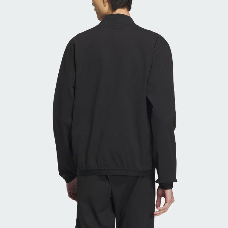 Adidas Bomber Jacket Solid Color Logo Pilot Sports Casual Jacket Men Jackets Black IS4957