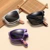 2026 New Fashionable Portable Folding Women's Sunglasses Retro Ultra Light Neutral High Quality Lightweight Sunscreen Glasses