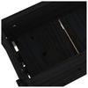 Plant Box Black 112 X 25 X 104.5 Cm Solid Pine Wood