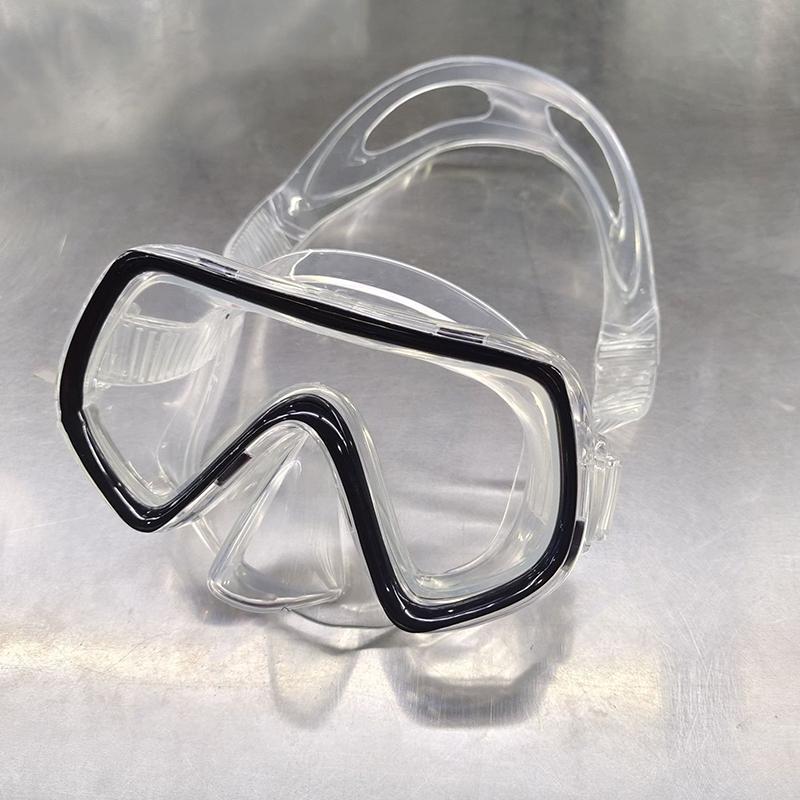 Dykmask Vattentäta Simglasögon Panoramiska HD För Vuxna Ungdomar Silikonkjol Anti-Dimm Med Nästäcke Simutrustning
