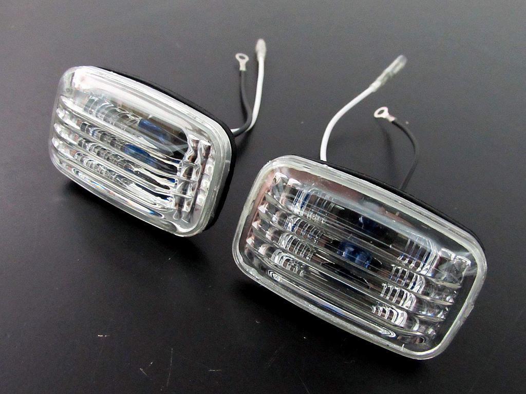 BRIGHTZ Crystal Side Markers for Toyota Camry Gracia Sedan Side Turn Side Turn Lamps Part 38950 [BLINKER-010] (2020, 2125), Signals, (SXV20, SXV25,