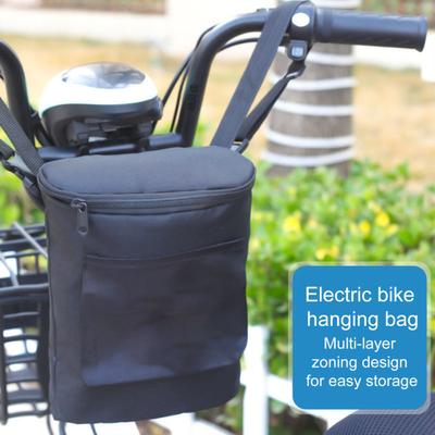 Aufbewahrungstasche für den Lenker eines Elektrofahrrads, wasserdichtes Oxford-Gewebe, große Kapazität, universelle Organizer-Tasche für den Lenker eines E-Bikes, Motorrads, mit Reißverschluss