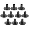 10PCS Black Drum Cymbal Sleeves Plastic Drum Accessories  For Drum Stands