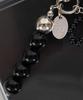 SUYV Mobile Phone Bead Keyring Modern Ribbon Black