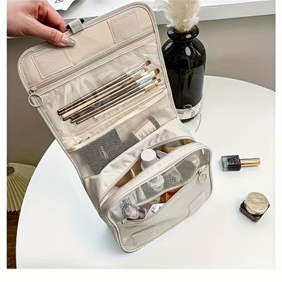 Large Capacity Makeup Bag for Women with a Hook, Portable Travel Organizer. Gift for Dad On Father'S Day