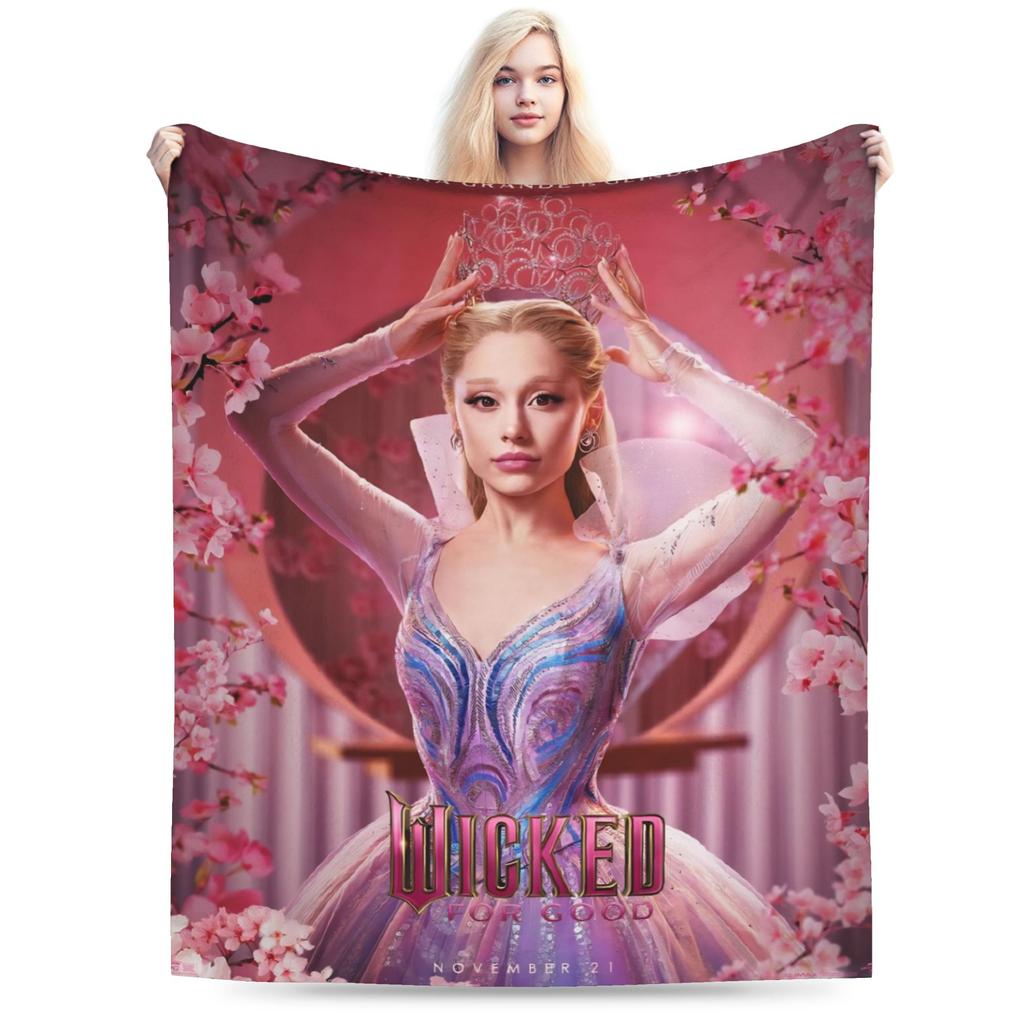 Elphaba Wicked For Good Flannel Blanket Defy Gravity Fashion Throw Blanket for Sofa Bedding Lounge 150*125cm Bedspread