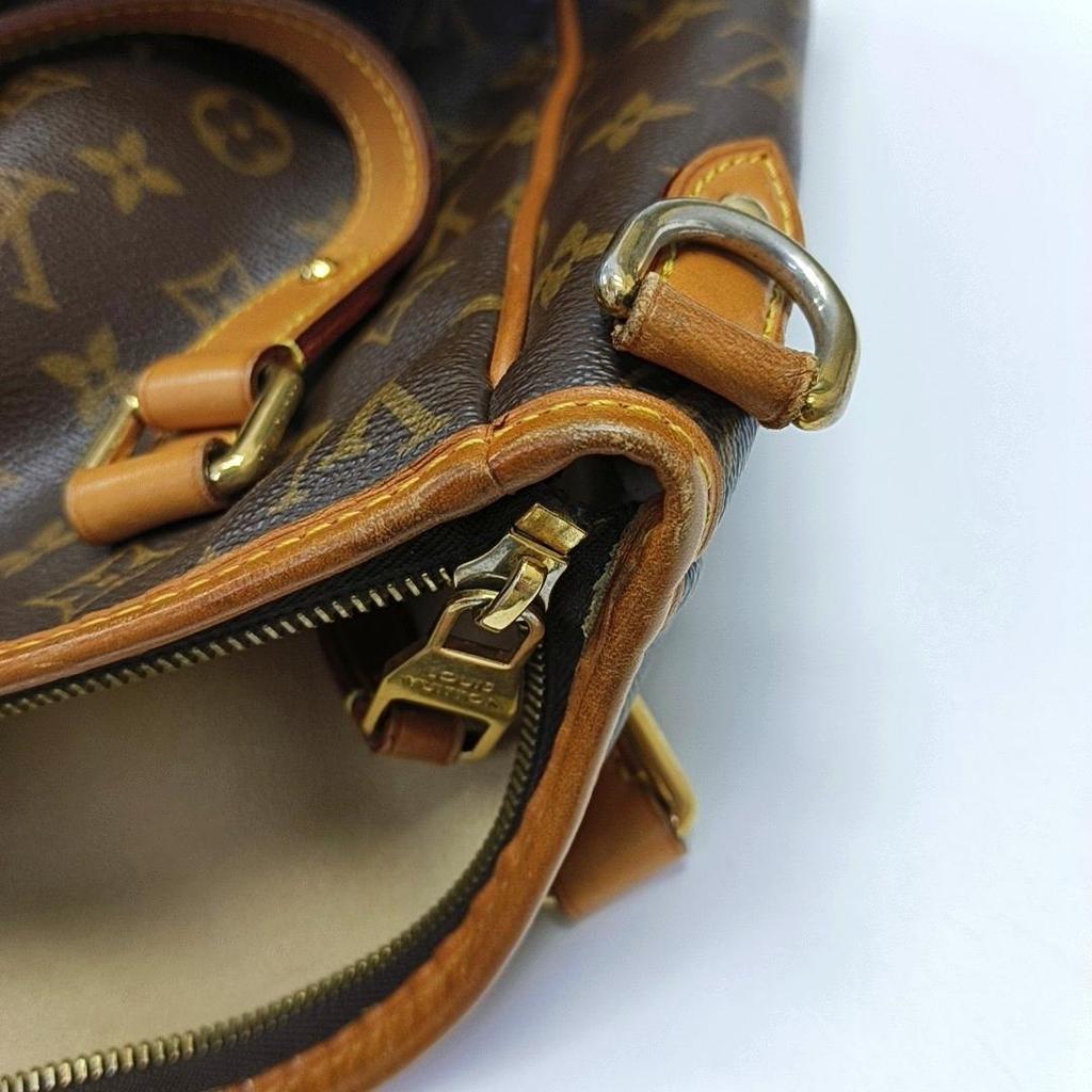 [Pre-Owned] Estrela Medium Brown Coated Canvas Monogram Crossbody Handbag Shoulder Bag - Fair #1OQZ4P9