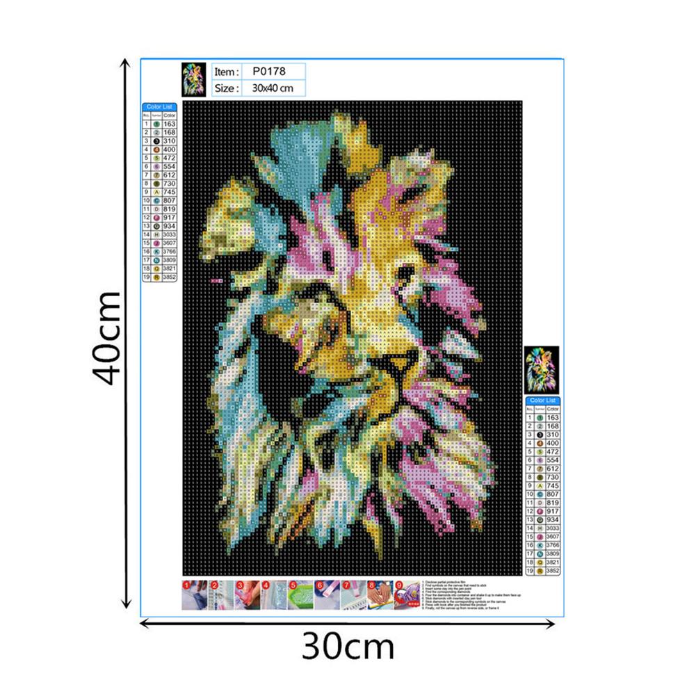 Adouftwo 5D DIY Diamantmalerei Set 'Der Seerosenteich' – Monet-Stil, 40x50 Cm, Inkl. Strass & Werkzeug