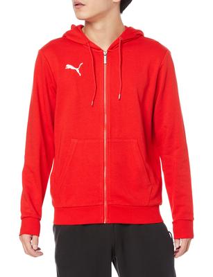 TEAMGOAL23 Sweat Casual Hoodie Puma Red M Jacket, Jacket, Soccer, Men's, (01)