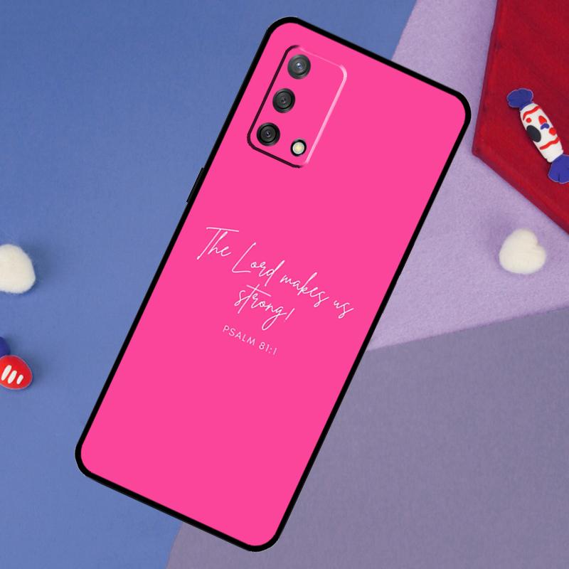 Christian Psalms Case For Oppo A6 Pro A5 A18 A38 A58 A78 A98 A54 A74 A94 A17 A57 A80 A60 A40 A96 A76 A16 A15