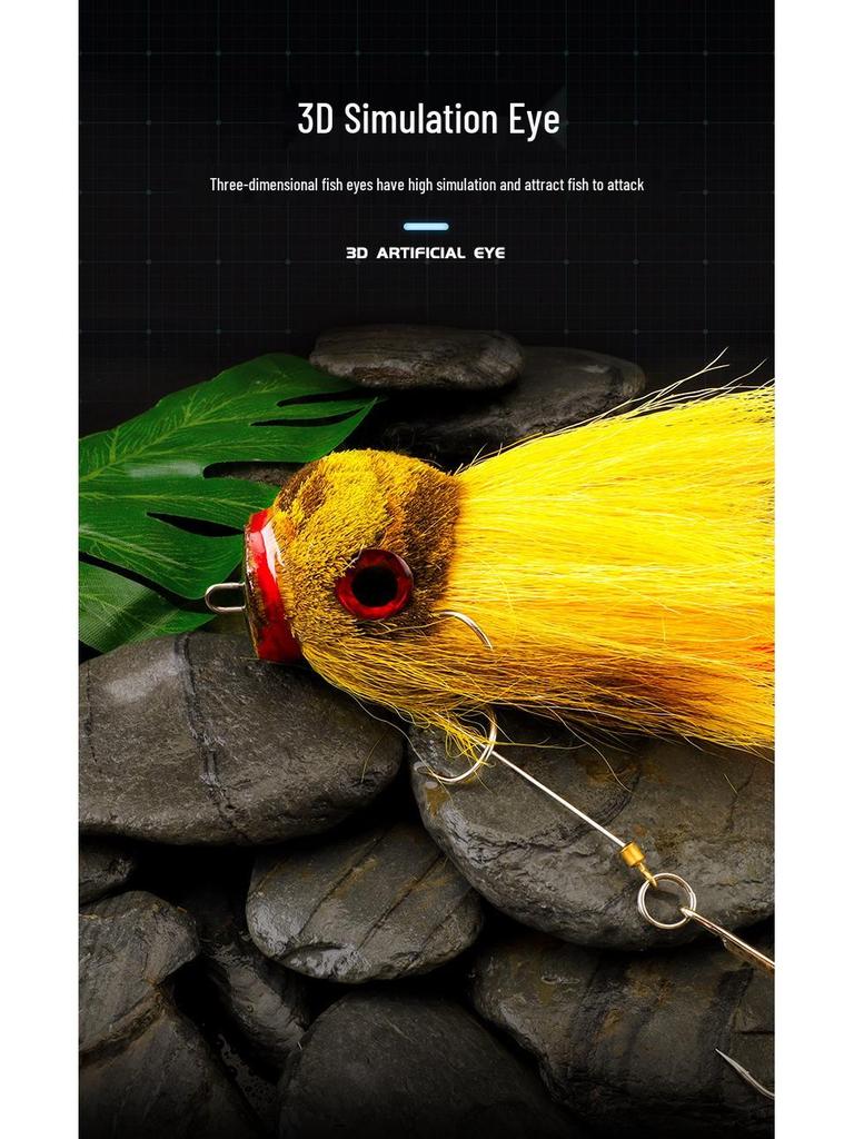Bionic Deer Hair Mouse Lure: Freshwater & Deep Sea Fishing Bait