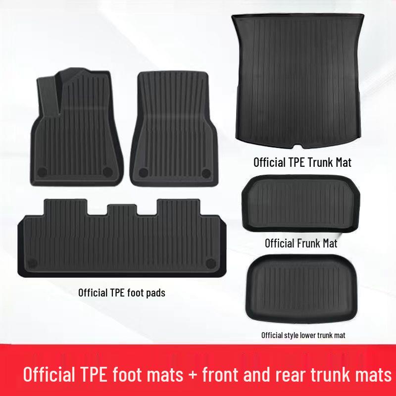 Suitable for Tesla Model Y/3: Premium TPE Floor Mats and Car Modification Accessories.