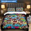 3PCS Tazma-nian Artwork Bedding Set,Including 1pc Duvet Cover And 2pcs Pillowcases Perfect for Bedroom, Dormitory, Fan Christmas gift