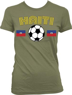 Haiti Soccer Ball Flag Haitian Republic Of Haiti Pride Juniors Unisex T-Shirt