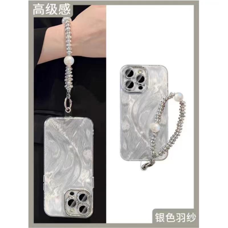 Applicable to iPhone17promax mobile phone case 16p bracelet 14pro new 12 Apple 13 half pack 11 protective case