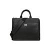 Valdio Classic Minimalist Solid Color Logo Canvas And Leather Tote Bag Men Tote Bag Black 6231779