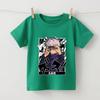 Jujutsu Kaisen Gojo Anime Graphic Print Kids Cotton T Shirts Summer Short Sleeve Casual Tee for Boys Girls Clothes