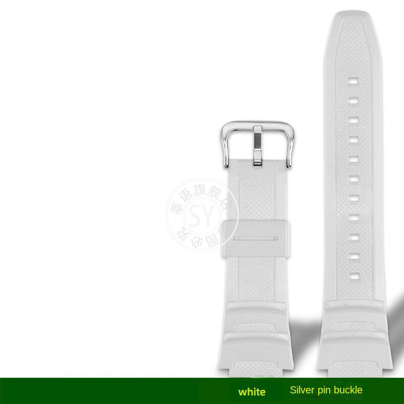 W218H Resin Silicone Band for Casio AE-1200 AE-1100 SGW-300 SGW-400 MRW200 Watch, Replacement Strap Sport Wristband