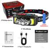 Powerful Headlamp Waterproof Head LED Light 18650 Rechargeable Lamp COB Head Flashlights High Power Head Lamp Fishing Headlight