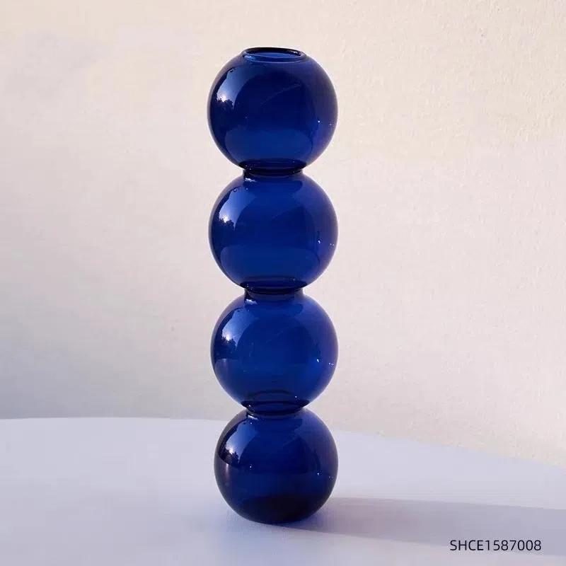 Creative Bubble Glass Flower Vase – Nordic Style Spherical Home Decor Ornament