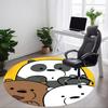 1 Stück We Bare Bears Büro Runder Teppich, Unter Bürostühlen Schlafzimmer Wohnzimmer Heimdekoration, Raumdeko, In Verschiedenen Größen Erhältlich