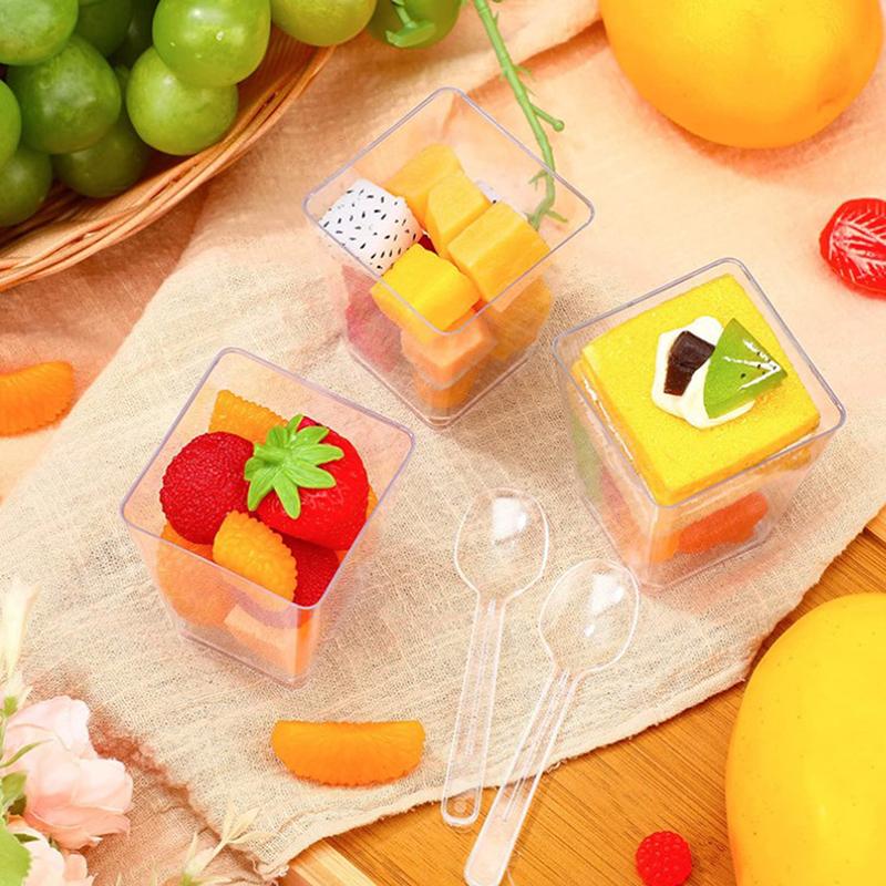 500 Pcs Mini Eis Löffel Kunststoff Einweg Holz Dessert Scoop Western Hochzeit Party Geschirr Küche Zubehör Werkzeug